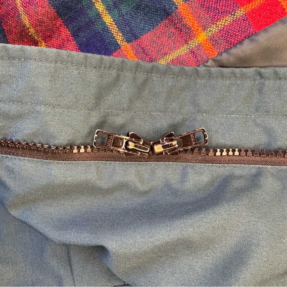 Vintage Eddie Bauer Teal Parka Jacket L Flannel Lined - Picture 11 of 13